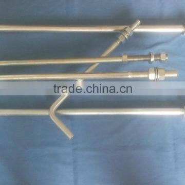 galvanized white zinc L type anchor bolt