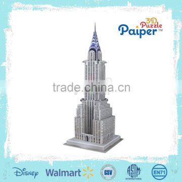 Chrysler building paper model 3d diy puzzle toy