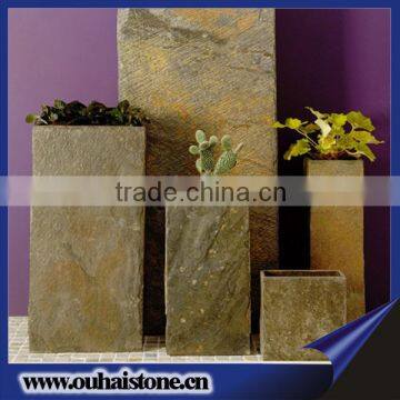 Durable use enough space slate stone holders eco plant pots