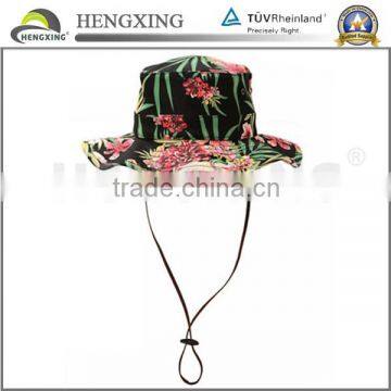 Boonts Floral Fisherman Hat/Bucket Hat With String