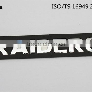 Self-adhesive chrome letters chrome plastic letters car chrome letters advertising brands