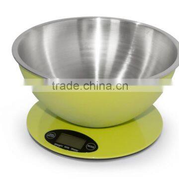 Digital Kitchen Scale with Large Bowl MAX5KG D=1G