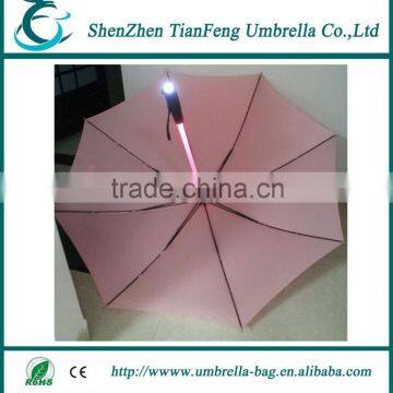 Super Fashion LED Umbrella With Pink Mini Light And T190 pongee fabric