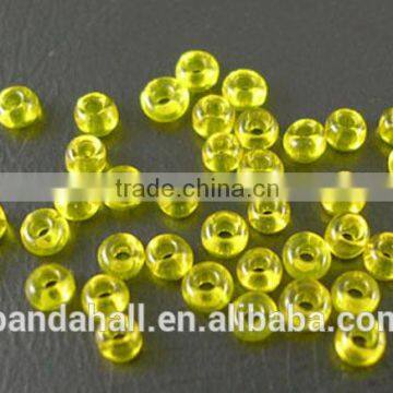 12/0 Glass Seed Beads, 2mm Transparent Glass Beads(SDB10)