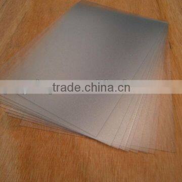 Rigid Transparent embossed PVC sheet