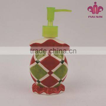 Solid color ceramic liquid soap dispenser