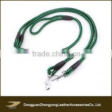 Factory hot sale rope double dog leash