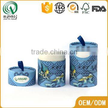 Handmade Round Small Rolled Edge Paper Cardboard Tubes Push up Paper Tubes With Ribbon photo-6