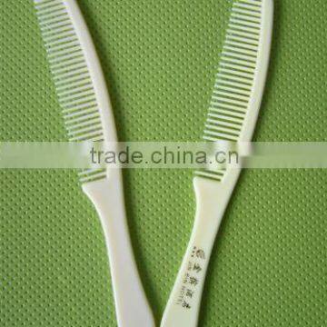 hotel plastic hair comb with logo