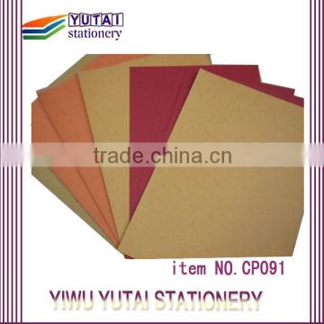 Yiwu munufacturer mulcolor a4 size Embossed paper