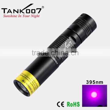 best UV flashlight with 1w 395nm Japan high quality UV chip TANK007 TK566