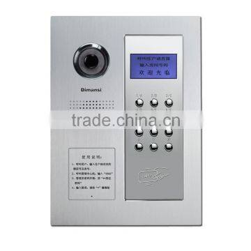 2016 Dimansi factory price high quality apartment building video intercom system