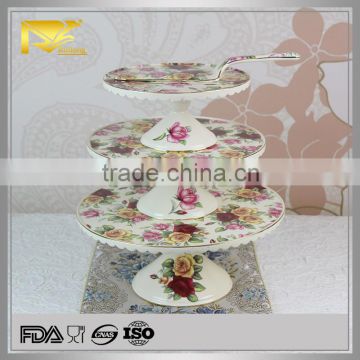 wedding cake stand india, flat white porcelain cake plate, wholesale wedding cake stand