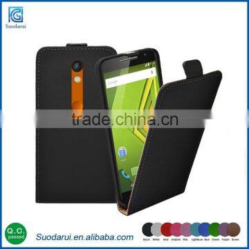 Mix color Ultra Slim Flip Leather case cover pouch for Motorola Moto X Play