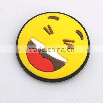 Top Selling Silicon Smilling Emoji Round Magnetic Brooch for Party Girl's Kid's Brooch Pin Supplier's Choice photo-3