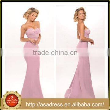 PS-02 Sweet Sexy Strapless Sweetheart Bridal Wedding Gown 2016 Full Length Low Back Stain Long Light Pink Prom Dress Light Blue