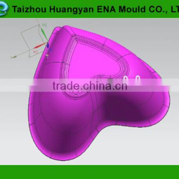 Plastic injection mold for heart-sharp pot