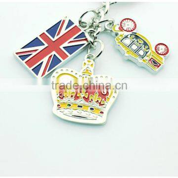 2015 hot sale promotional souvenir keychain state name /new zealand metal keychain of metal craft