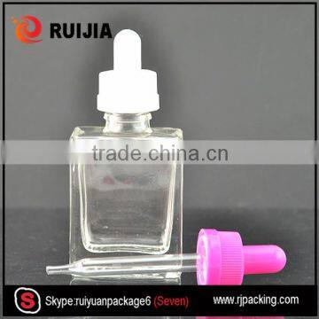 RUIJIA 15ml 30ml Rectangle Glass Dropper Bottle With Childproof and Tamper Evident Cap Wholesales photo-6