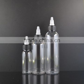 30ml 60ml 120ml twist top bottles plastic pet E-liquids bottle with twist cap