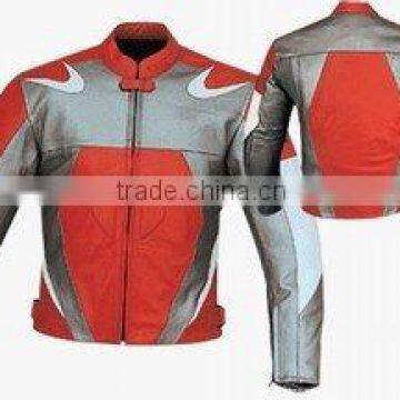 DL-1186 Leather Motorbike Racing Jacket