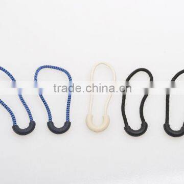 Nylon Puller Cord, Sportswear Plastic Zipper Puller With Logo With Cord photo-2