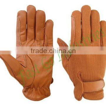 Cowhide Leather Horse Riding Gloves