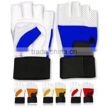 Leather weight lifting sports Gloves in All Colour