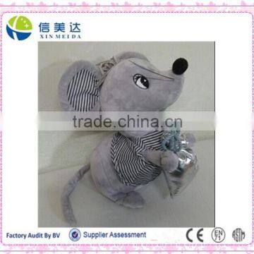 Lovely Cute Plush Grey Mouse Stuffed Toy