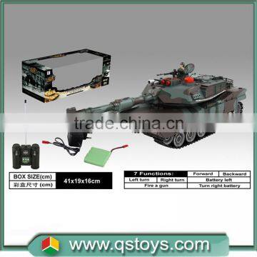 Shantou 2015 newest 7 functions remote control toy tank for boys with ABS material