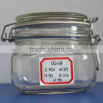 Vista brand glass jar jar glass