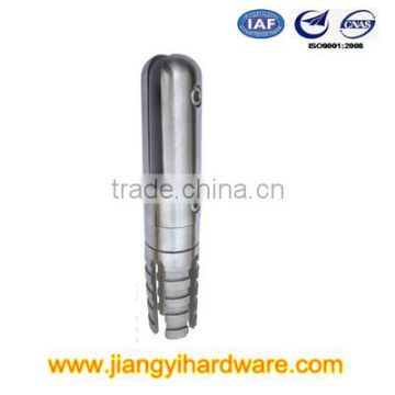 Stainless steel spigot for frameless glass balustrade