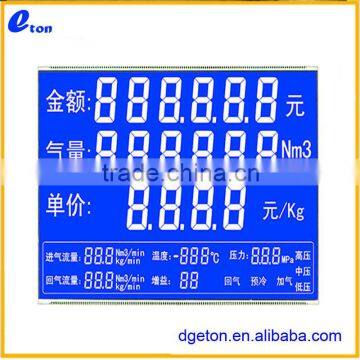 Custom transpaent segment LCD dosplay