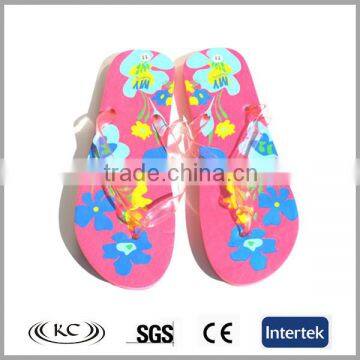 China wholesale stylish sale online new colored rubber flip flops with flowers