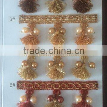 [YZLACE] Tassels Lace Curtains Wholesale 10070 photo-2