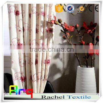 New Luxury European Curtain- One Uni Color Chain Embroidery T/C Fabric Half Blackout photo-4