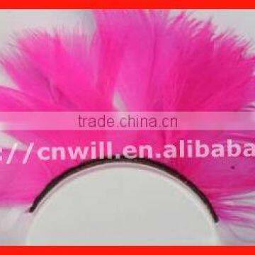 Fashion Feather Eyelash Hot Pink Feather Eyelashes Colorful Eyelashes