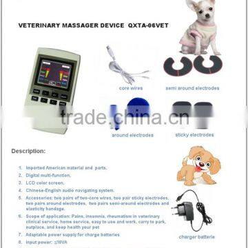 Veterinary therapy with pain relief,massager for the pet