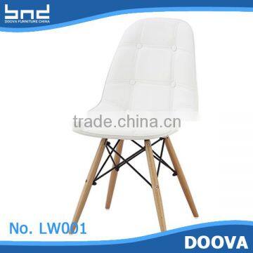 Dining room use modern white leather chair