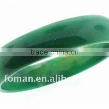 60mm green agate gemstone precious stone bangle