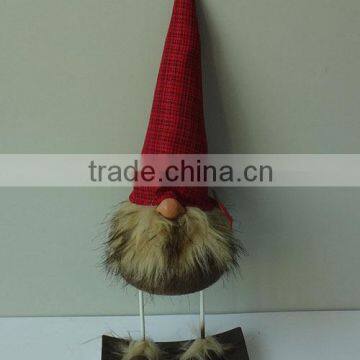 Wholesale red hat brown color braid elves can rock plush toys