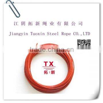 6*7+FC zinc plated pvc coated steel cable