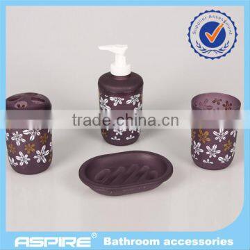 plastic complete bathroom set