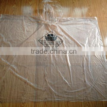 Pe poncho and raincoat with logo in very specail high quality