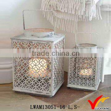 White Metal Lanterns for Wedding Decoration