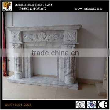 decorative stone fireplace