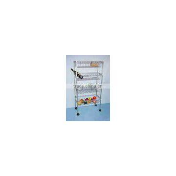 Retail store fixture metal shelving rack