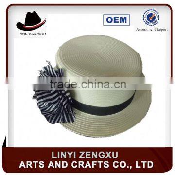 fresh and fashionable cheap straw blue lady hats