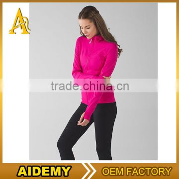 New black fashion fitness women sport yoga wear jacket