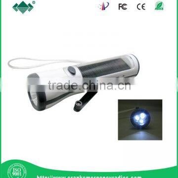 Hand Crank Dynamo Torch With Radio&Phone Charging